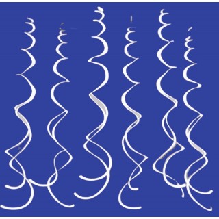 Hvite Swirls, 12 stk