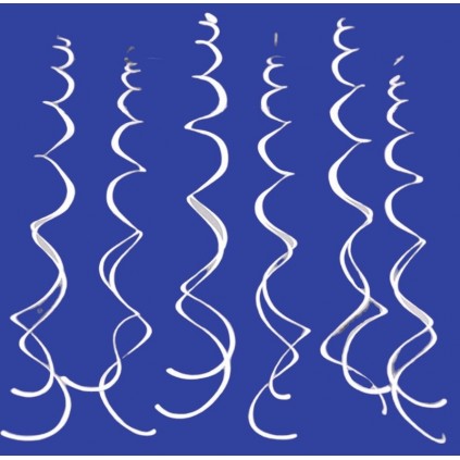 Hvite Swirls, 12 stk