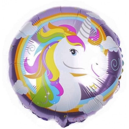 Unicorn Folieballong Lilla