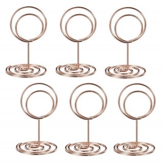 Rose Gold Bordkortholdere, Runde