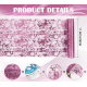 Rosa Glitter Bordløper, 10 meter