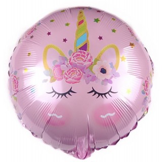 Unicorn Folieballong Pink