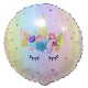 Unicorn Folieballong Pastell