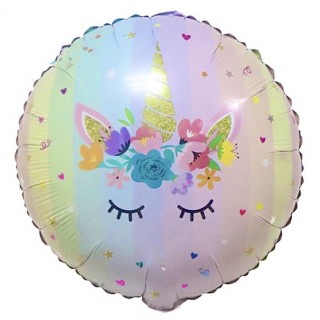Unicorn Folieballong Pastell