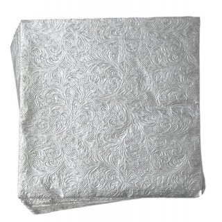 Papirservietter Sølv, 16 stk
