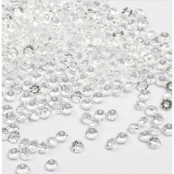 Små Bordkrystaller Klare Diamante