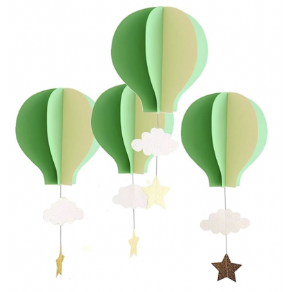 Luftballong Krem & Grønn