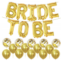 Bride To Be Foliebanner med Swirls