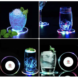 Drikkeunderlag / Coaster med LED lys