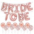 Bride To Be Foliebanner med Swirls