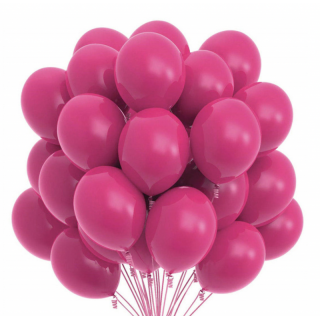 Fuchsia Latexballonger, 50 stk