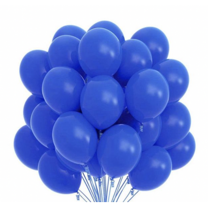 Mellomblå Latexballonger, 50 stk