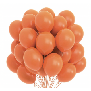 Orange Latexballonger, 50 stk