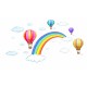 Regnbue med Luftballonger