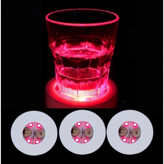 Røde LED lys til flasker og glass