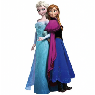 Elsa & Anna Wallsticker