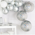 3D folieballong Sølv