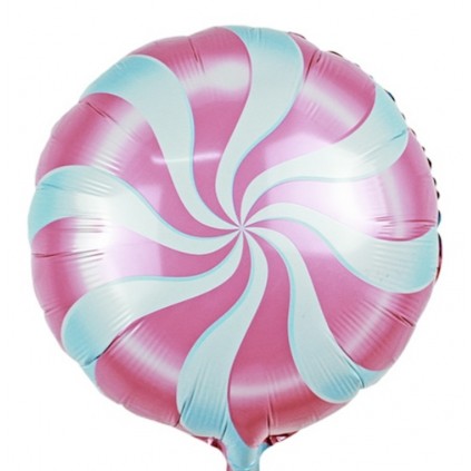 Rosa & Blå Candy Folieballong