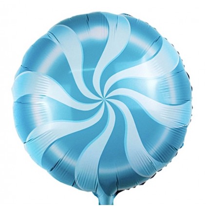 Blå Candy folieballong