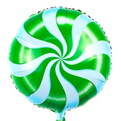 Blå & Grønn Candy folieballong