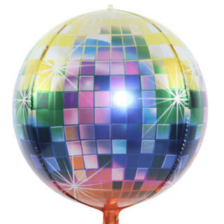 3D Folieballong Flerfarget