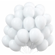 Hvite Ballonger, 100 stk