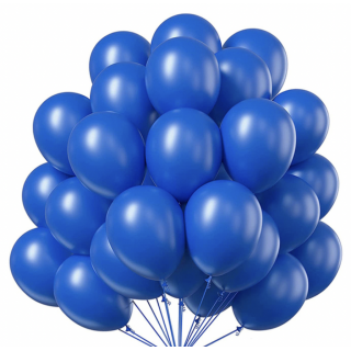 Dyp Blå Ballonger, 100 stk