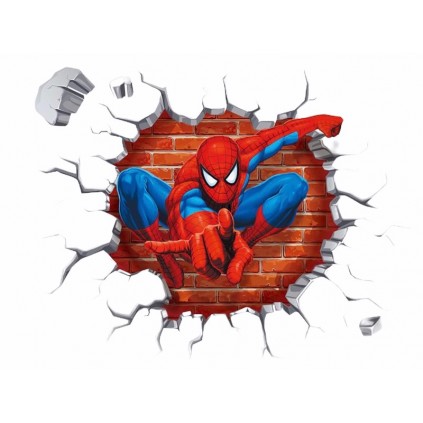 Actionfylt Spider-Man Wallsticker