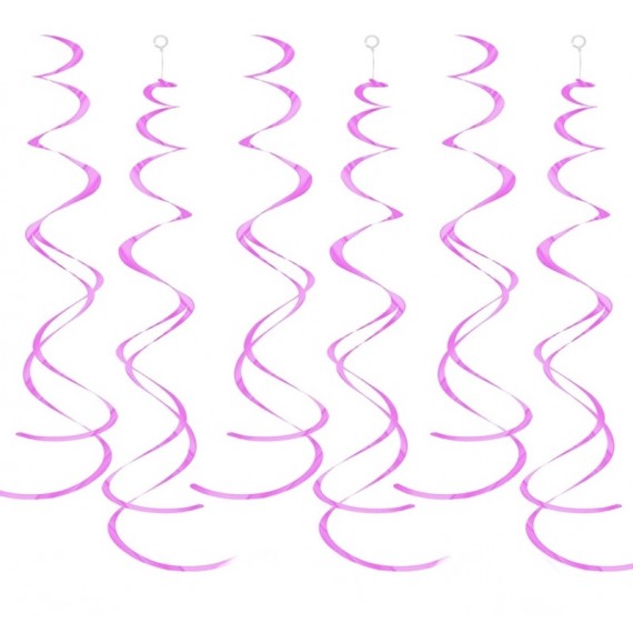 Rosa Swirls, 6 stk