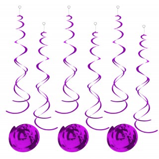 Lilla Swirls, 12 stk