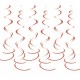 Orange Swirls, 6 stk