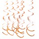 Orange Swirls, 6 stk