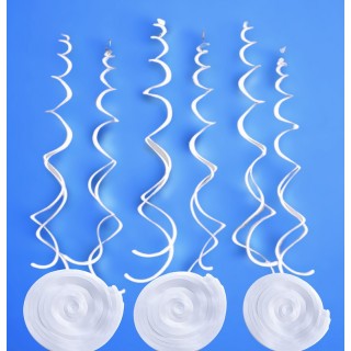 Hvite Swirls, 12 stk