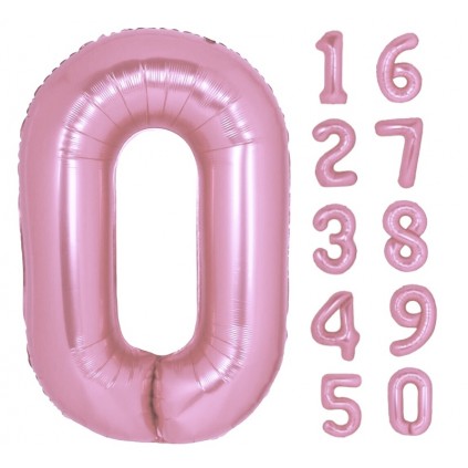 Tallballonger Lys rosa 100 cm