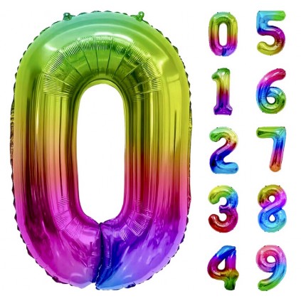 Tallballonger Flerfargede 100 cm