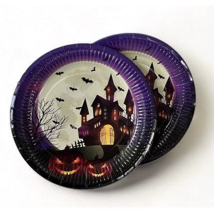 Halloween Tallerkener, 10 stk