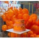 Orange Ballonger, 100 stk