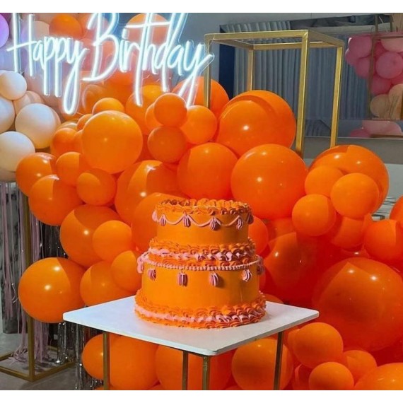 Orange Ballonger, 100 stk