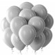 Grå Ballonger, 100 stk