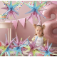 Folieballong 3D Stjerne, Pastell