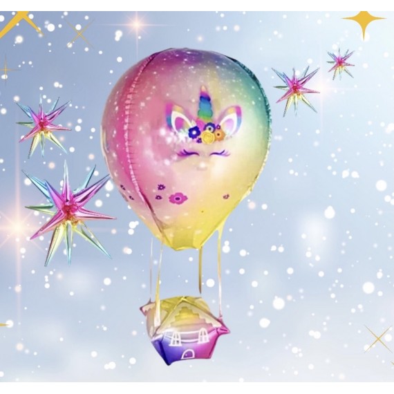 Enhjørning Folie Luftballong