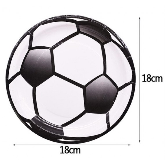 Fotball Tallerkener, 18 cm