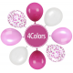Dyp Rosa Ballongbukett