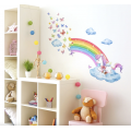 Unicorn Regnbue Wallsticker