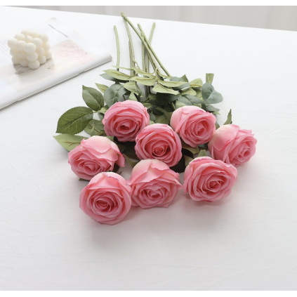 Rosa Langstilkede Kunstroser