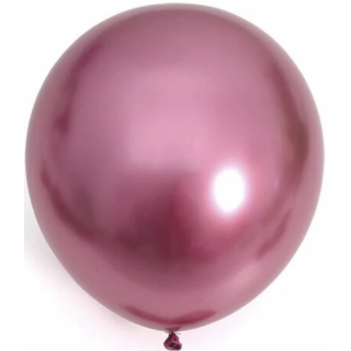 Stor Roserød Metallic Ballong