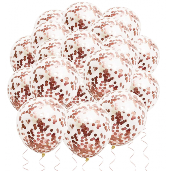 Rose Gold Konfettiballonger