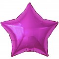 Mørk Rosa Stjerne Folieballong
