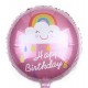Smilende Regnbue Folieballong