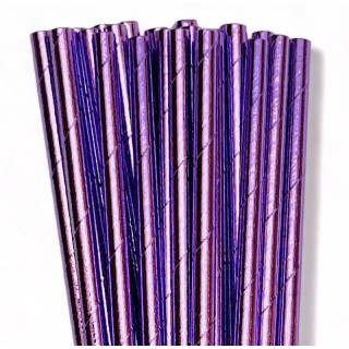 Lavendel Metallic Sugerør